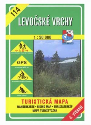 turistická mapa VKÚ TM 114 - Levočské vrchy  