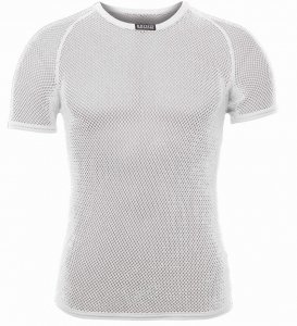 tričko Brynje SUPER THERMO sieťovina, T-shirt biele