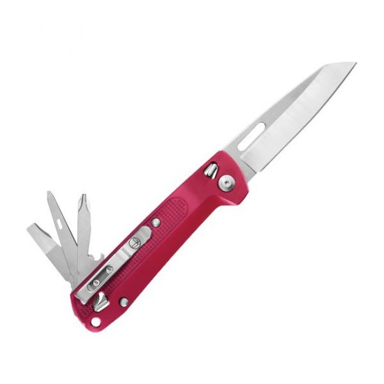 nôž Leatherman FREE K2 CRIMSON červený - Kliknutím na obrázok zatvorte -