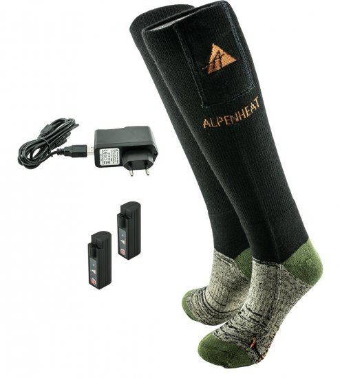 vyhrievané ponožky Alpenheat Fire socks AJ27 - Kliknutím na obrázok zatvorte -