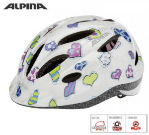 detská cyklistická prilba Alpina GAMMA 2.0 srdcia