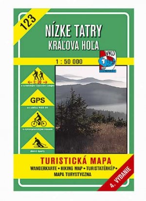 turistická mapa VKÚ TM 123 - Nízke Tatry, Kráľ