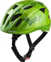detská cyklistická prilba Alpina Ximo Flash zelený dino