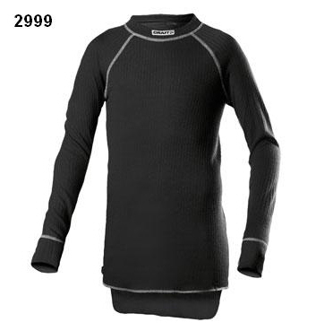 detské tričko dlhý rukáv Craft Active Longsleeve čierne - Kliknutím na obrázok zatvorte -