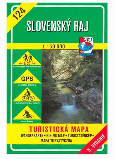 turistická mapa VKÚ TM 124 - Slovenský raj        